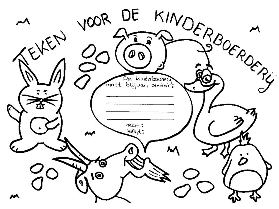 Zutphenaren Starten Kleurplatenactie Voor Kinderboerderij Sp Zutphen